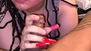 Love feeling big black cock harden in my mouth 😍