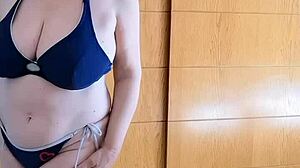 Giada performs fetish blowjob, rimming, and cum eating with teasing tongue and piercing.