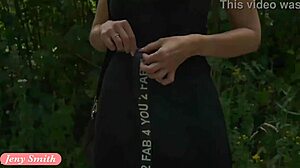 Jeny Smith flashes naked in public scenes