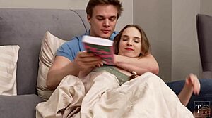 he saw the hickeys and forgot about literature for dirty fucking with creampie