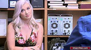 teen shoplifter gives officer a blowjob