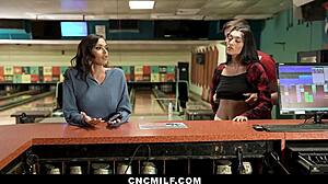 Using Girlfriend And Stepmom During Bowling Game