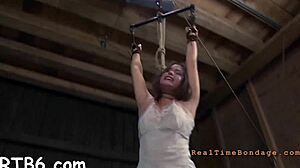 young girl sucks tight pussy in femdom s&m fucking!