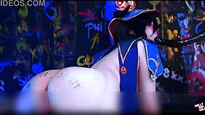 astrologer mona explores glory hole fetish in cosplay