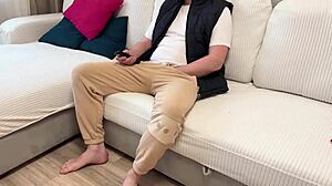 busty friend's mom rides monster cock for creampie