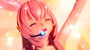 Hatsune Miku and Megurine Luka dancing in World End Dancehall!