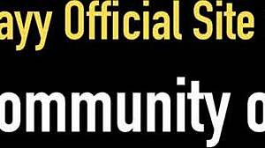 nina kayy gets covered in cum on her big tits