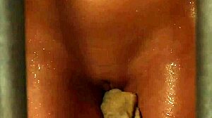 czech submissive adela unchained by lesbian mistress after bdsm training