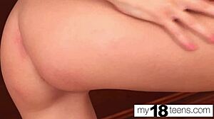 My18Teen 18+ Masturbates Tight Pussy Solo