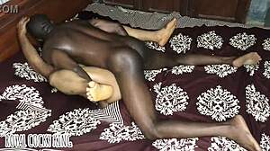 Ebony Legs Spread Wide