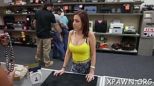 Intense Babe Feels Passion In Shop Sex