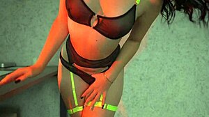 Petite Teen Amateur Tries On Lingerie Showing Naked Pussy And Ass