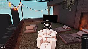 Cute girl roleplays sex with big cock, deepthroat, and orgasm