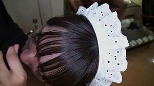 Maid cosplay delivery service with sato-chan arrives