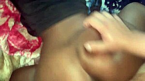 Deep stroking petite black beauty to creampie