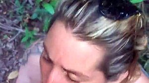 Adventure in public woods with deepthroat?