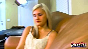 Blonde Coeds Share Cock