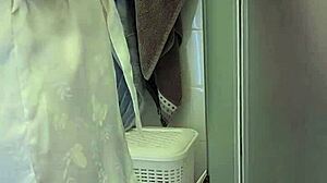 Stepmom assists son in jerking off, cumming on big tits!