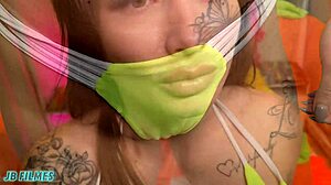 Aiiiii, fingering clit, blowjob on huge cock!