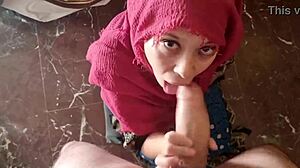 Muslim Sucks Big Cock and Cums on Mouth.