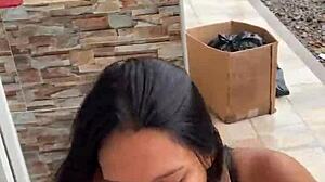 she's sucking in public for only 30 dollars, crazy 😲