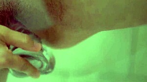 busty redhead masturbates closeup 😍