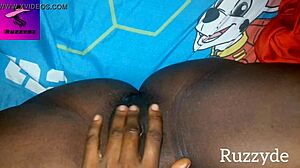 Boldly Touching Her Unwashed Creamy Pussy Early Morning in Garage