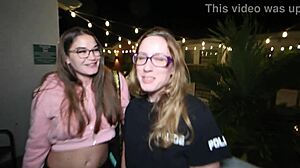 Behind the scenes of White Girl Cops parody