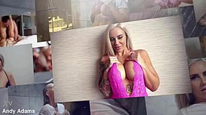 Busty Australian Pornstar Shows Big Tits in Wet T-Shirt Shower