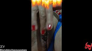 Blonde Latina Fingering