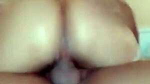 Hard creampie pounding