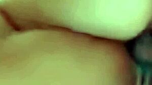 Hard creampie pounding