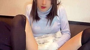 cute shemale ass masturbation