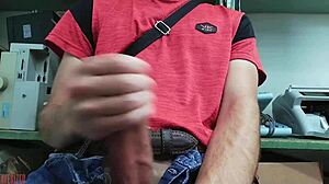 Desk Masturbation Solo