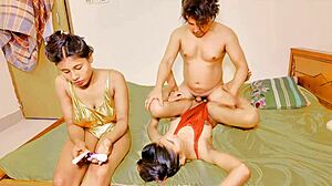 Passionate Threesome Ride