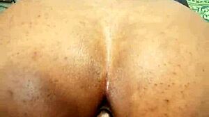 ebony anal gaping session