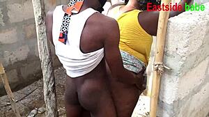 Ebony Chubby Outdoor Fuck