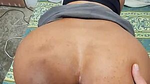 ebony anal gaping session