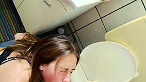 facefucked babe swallows