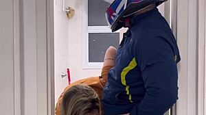 Motoboy Bathroom Fuck