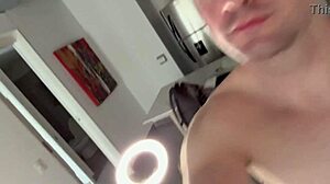 Cute Latina Interracial Cumshot