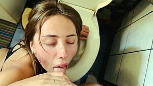 facefucked babe swallows