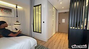 MILF Busts Bellboy Stroking