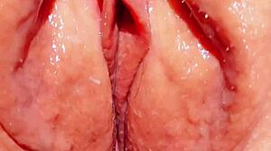 Mature labia spreading