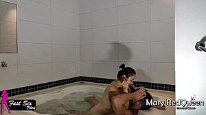 gym guy pounds redhead