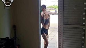 Neighbor Menage Spying