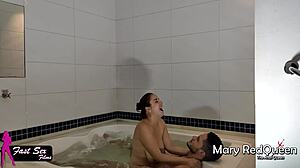 gym guy pounds redhead