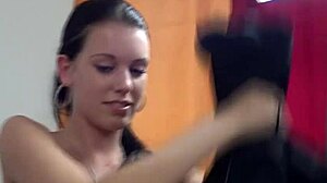 brunette blows and rides