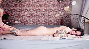 Oiled Lesbian Massage