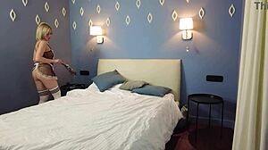 blonde solo masturbating